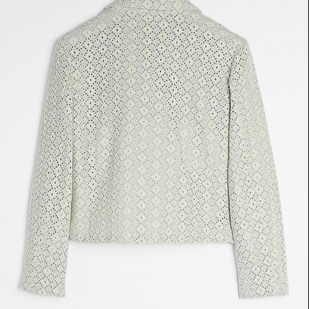 Anthro Dolan Rossi Eyelet Moto Jacket - Picture 2 of 8